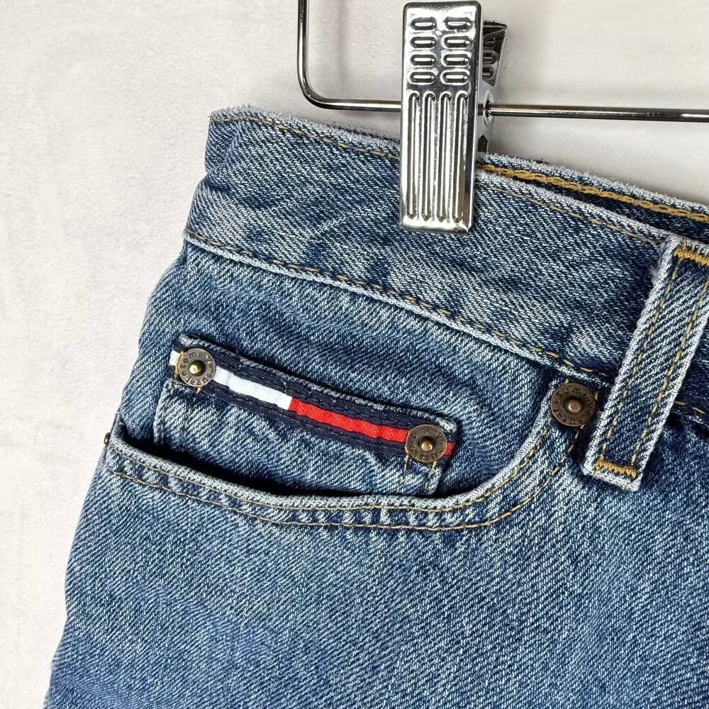 Y2K Tommy Hilfiger Low Rise Denim Shorts Size 11
